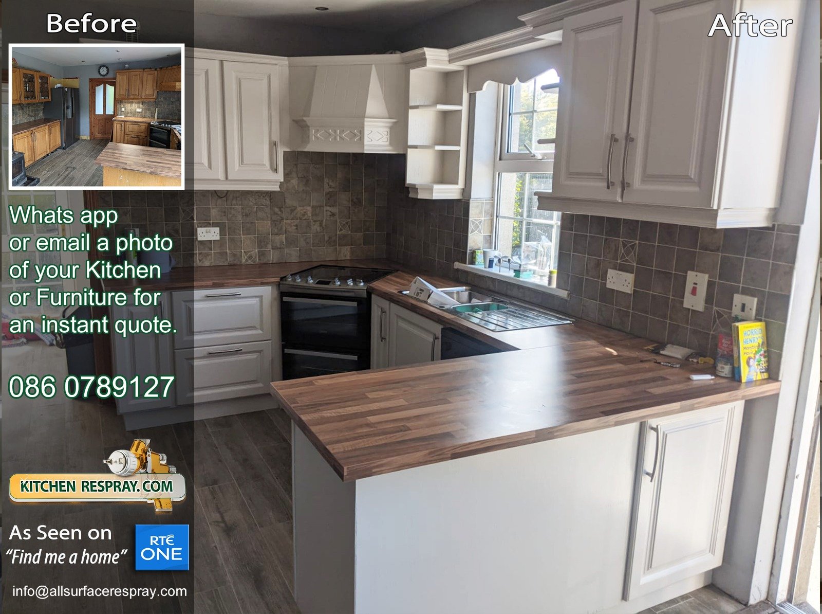 Kitchen Respray,Door Respray,Bray,Ireland