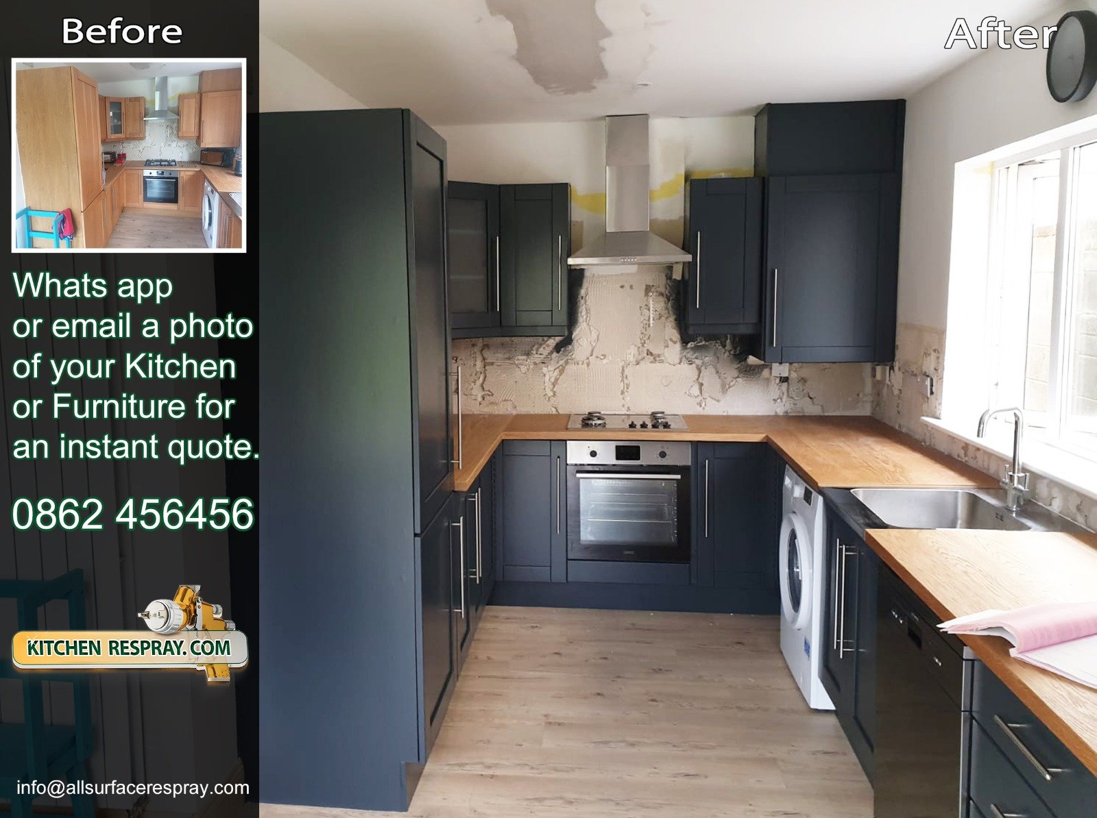 Kitchen Respray,Door Respray,Bray,Ireland
