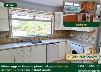 Kitchen Respray , Door Respray, Kitchen Wimbourne White