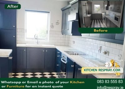 Kitchen Respray , Door Respray, Kitchen Hauge Blue