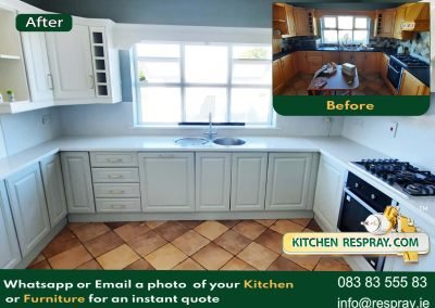 Kitchen Respray , Door Respray, Kitchen Respray Cardroom Wimbourne white