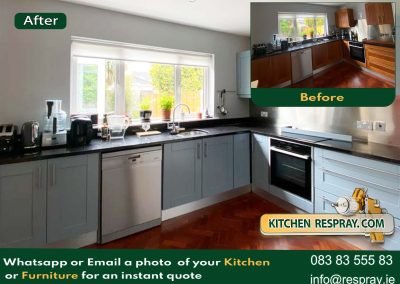 Kitchen Respray , Door Respray, Kitchen teste colourtrend