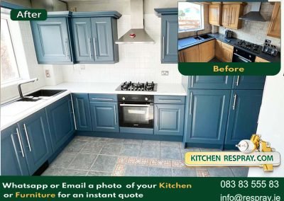 Kitchen Respray , Door Respray, Kitchen Respray Stifkey Blue