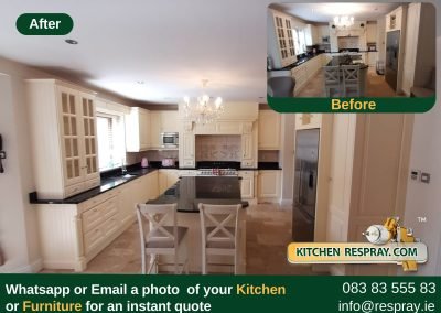 Kitchen Respray , Door Respray, Bath Respray , Kitchen Respray New White F&B