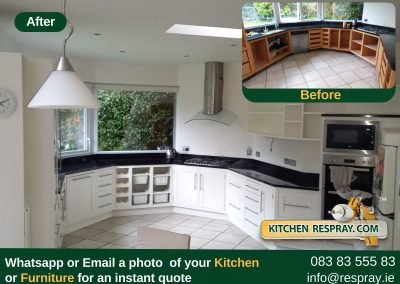 Kitchen Respray , Door Respray, Bath Respray , Kitchen Respray Wimbourne White .