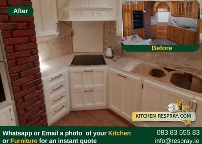 Kitchen Respray , Door Respray, Bath Respray , Kitchen Respray Wimbourne White