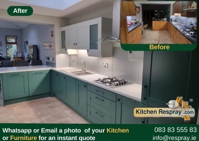 Kitchen Respray , Door Respray, Bath Respray , Kitchen Green