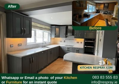 Kitchen Respray , Door Respray, Bath Respray , Kitchen Grey Wolf by Colourtrend