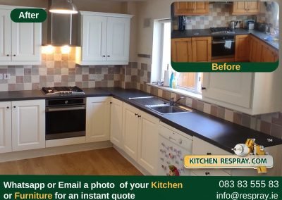 Kitchen Respray , Door Respray, Bath Respray , Kitchen Wimbourne White