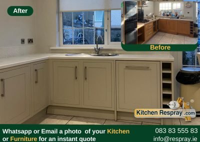 Kitchen Respray , Door Respray, Bath Respray , Kitchen Portland Stone 77