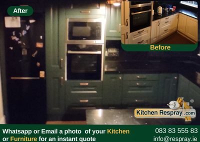 Kitchen Respray , Door Respray, Bath Respray , Kitchen Green Collumn CT