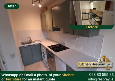 Kitchen Respray , Door Respray, Bath Respray , Kitchen Respray Cardroom Green