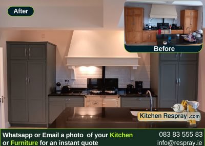 Kitchen Respray , Door Respray, Bath Respray , Kitchen Respray Pigeon & Cardroom green