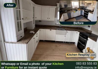 Kitchen Respray , Door Respray, Bath Respray , Kitchen Respray All White