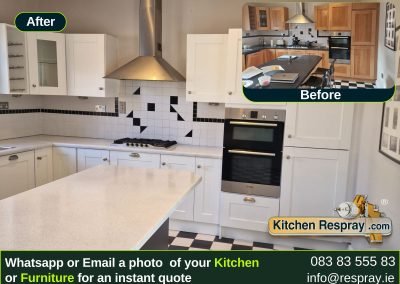 Kitchen Respray , Door Respray, Bath Respray , Kitchen Respray All White F&B