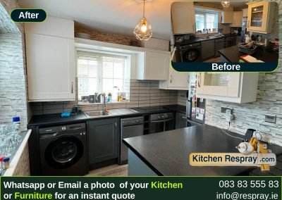 Kitchen Respray , Door Respray, Bath Respray , Kitchen Respray All whte