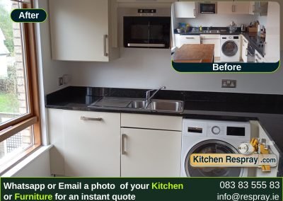 Kitchen Respray , Door Respray, Bath Respray , Kitchen Respray F&B Off White