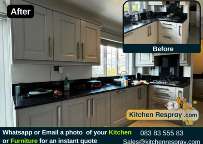 Affordable Kitchen Cabinet Respray & Door Refinishing