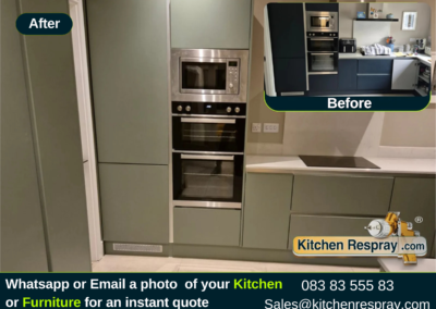 Kitchen Cabinet Respray & Door Color Refresh