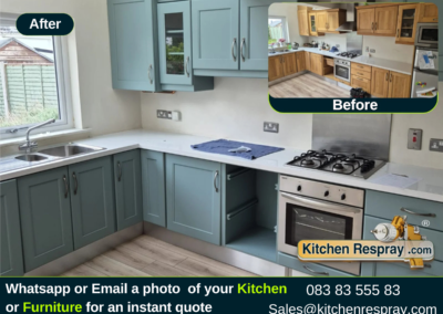 Kitchen Cabinet Respray & Door Repainting